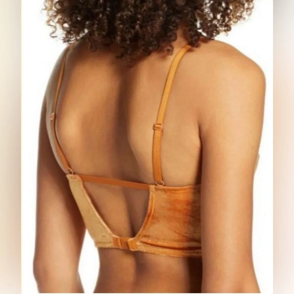 🎉HP🎉 Free People Aurora Longline Underwire Bra Copper Ginger Combo Large NWT - Picture 3 of 12